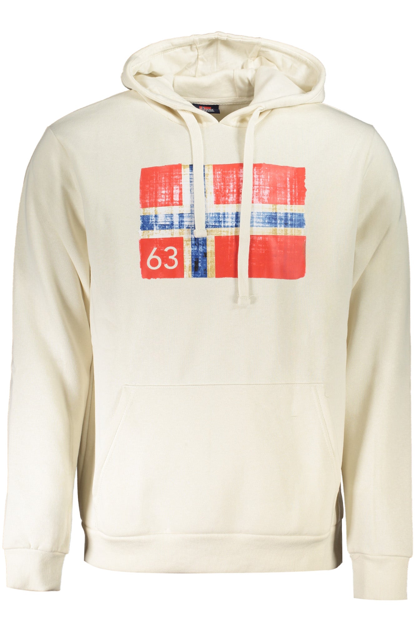 NORWAY 1963 FELPA SENZA ZIP UOMO BIANCO