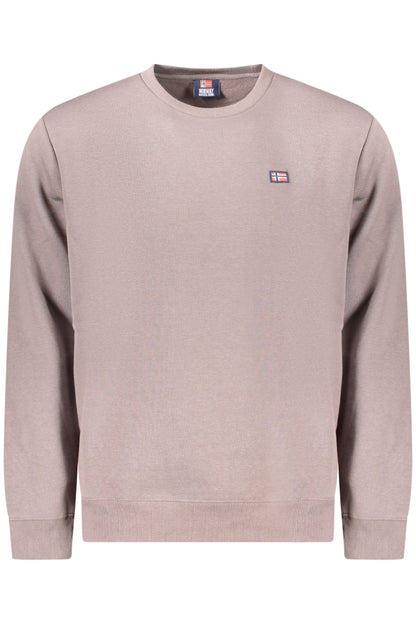 NORWAY 1963 FELPA SENZA ZIP UOMO MARRONE