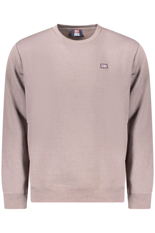 NORWAY 1963 FELPA SENZA ZIP UOMO MARRONE