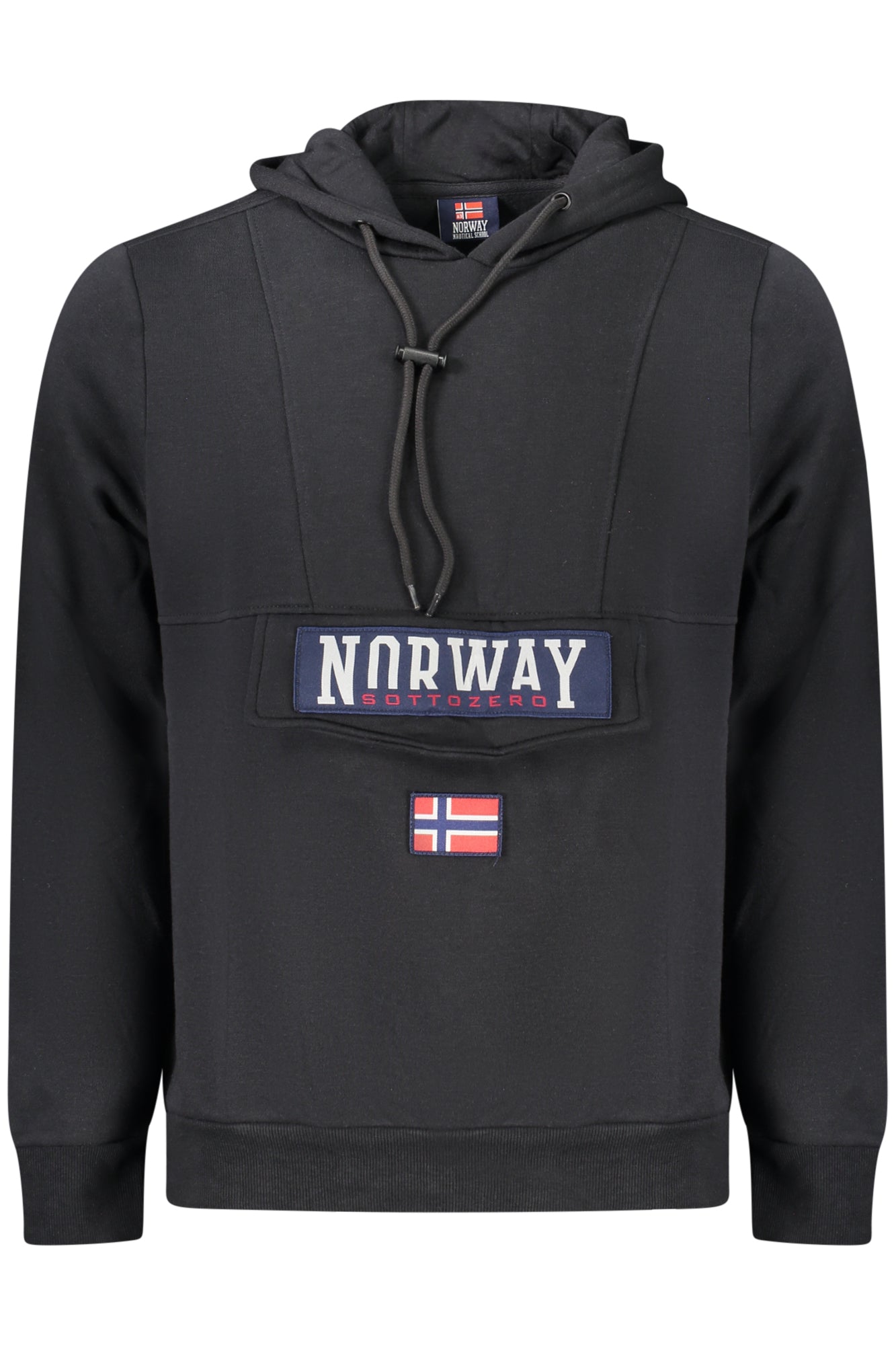 NORWAY 1963 FELPA SENZA ZIP UOMO NERO