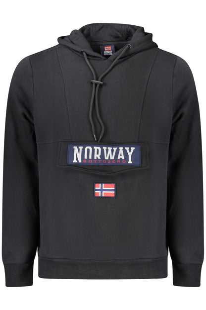 NORWAY 1963 FELPA SENZA ZIP UOMO NERO