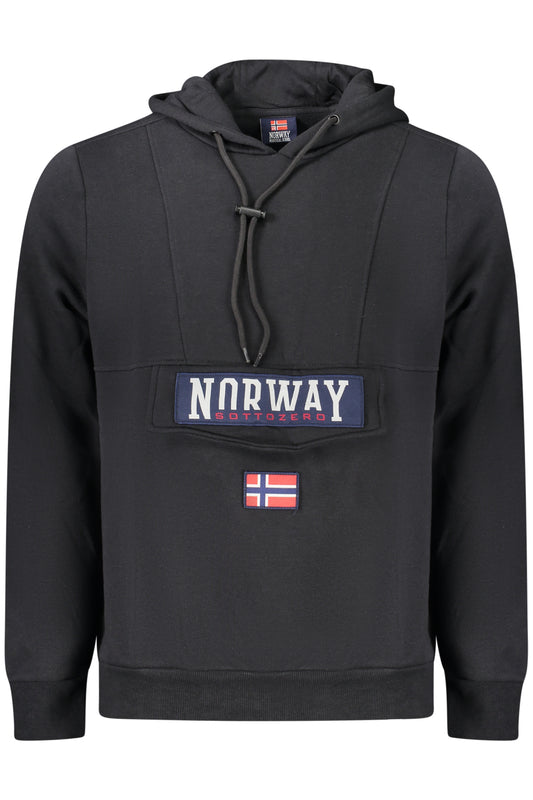 NORWAY 1963 FELPA SENZA ZIP UOMO NERO