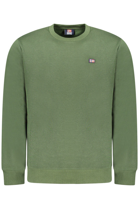 NORWAY 1963 FELPA SENZA ZIP UOMO VERDE