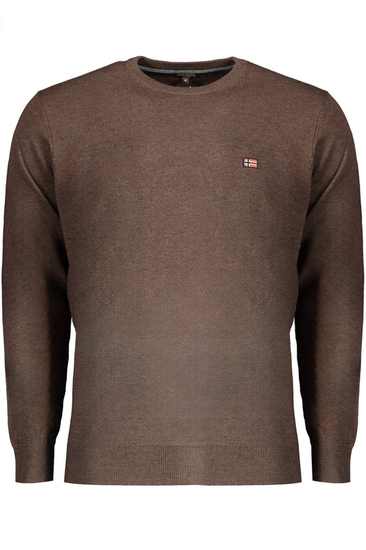 NORWAY 1963 MAGLIA UOMO MARRONE