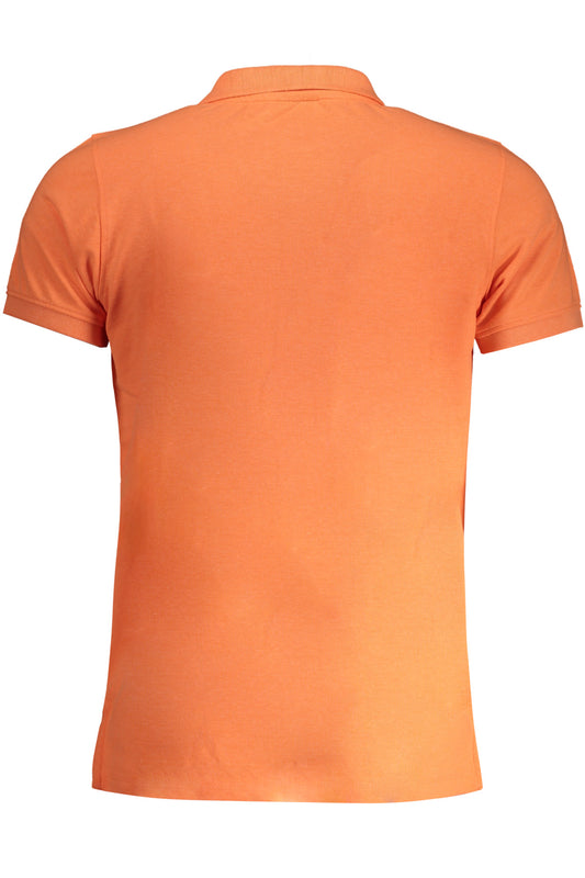 NORWAY 1963 POLO MANICHE CORTE UOMO ARANCIO