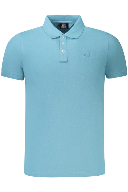 NORWAY 1963 POLO MANICHE CORTE UOMO AZZURRO