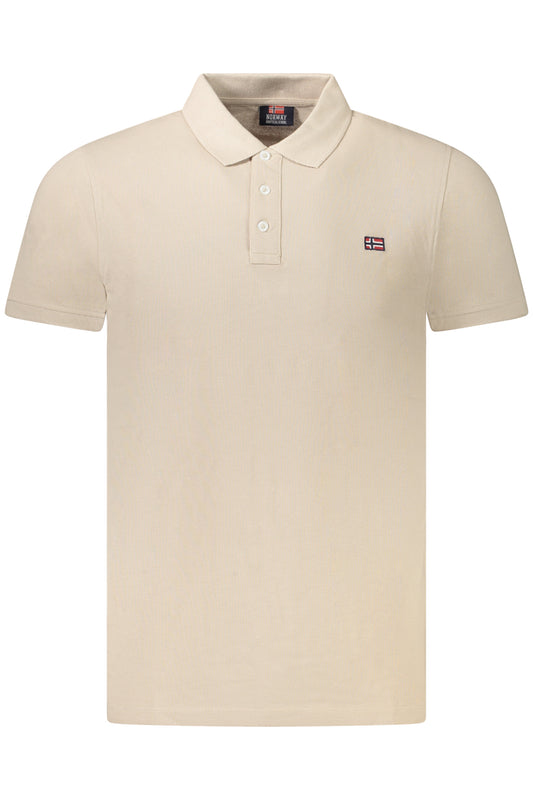 NORWAY 1963 POLO MANICHE CORTE UOMO BEIGE