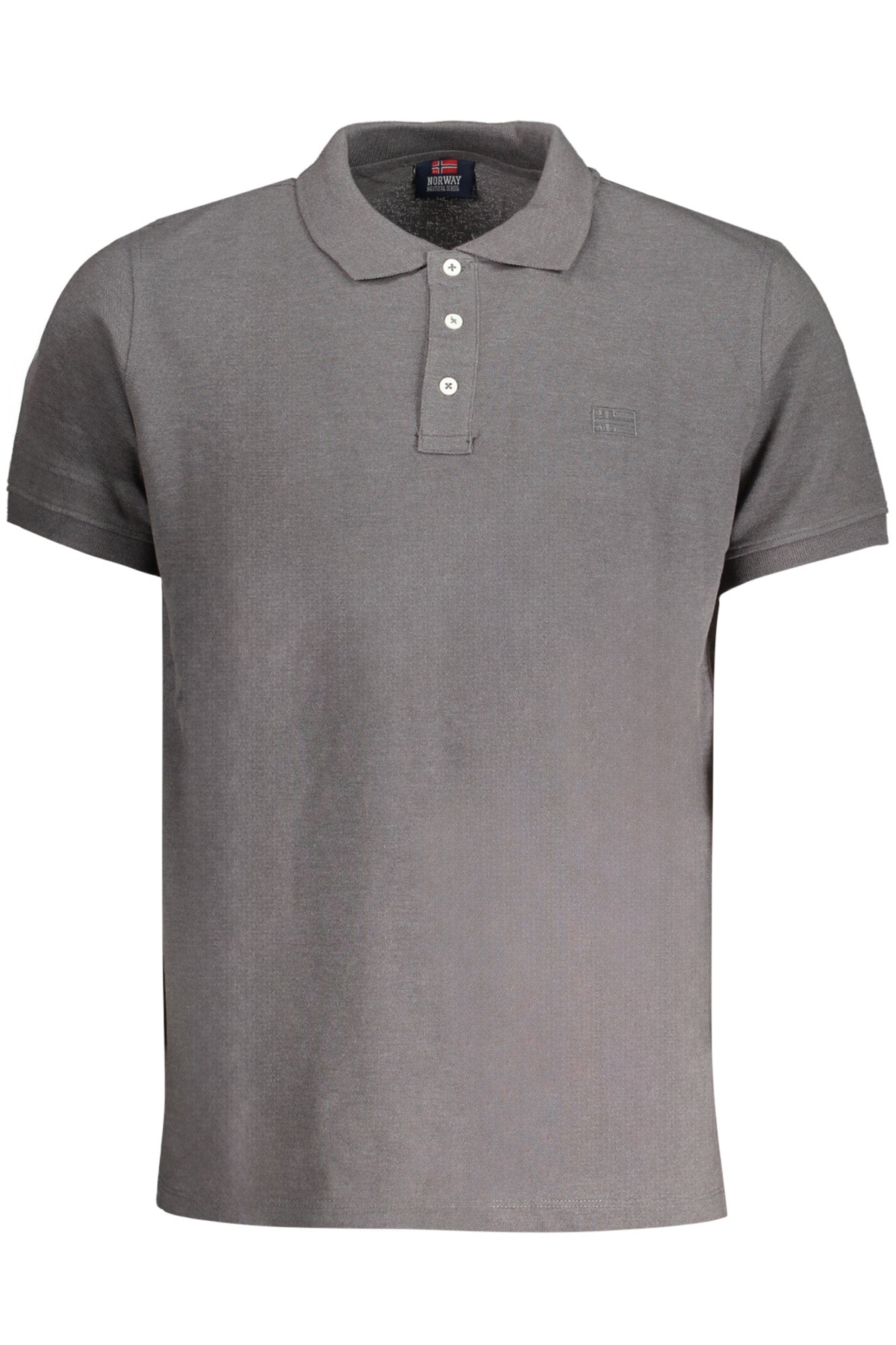 NORWAY 1963 POLO MANICHE CORTE UOMO GRIGIO