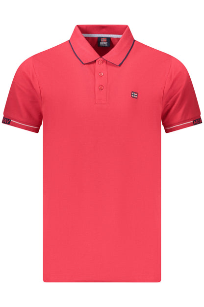 NORWAY 1963 POLO MANICHE CORTE UOMO ROSSO
