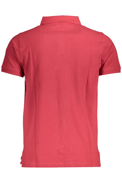 NORWAY 1963 POLO MANICHE CORTE UOMO ROSSO