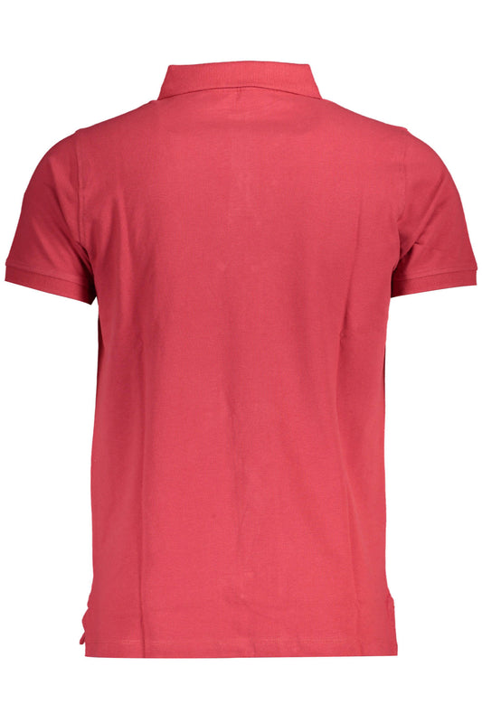 NORWAY 1963 POLO MANICHE CORTE UOMO ROSSO