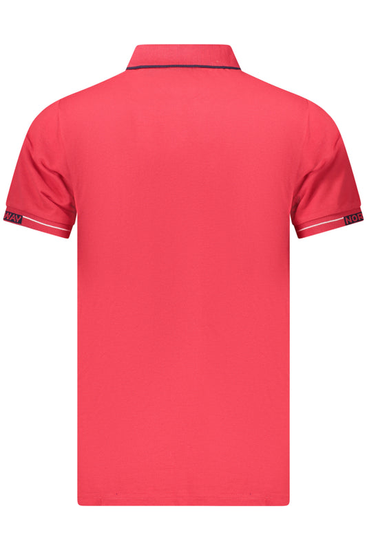 NORWAY 1963 POLO MANICHE CORTE UOMO ROSSO