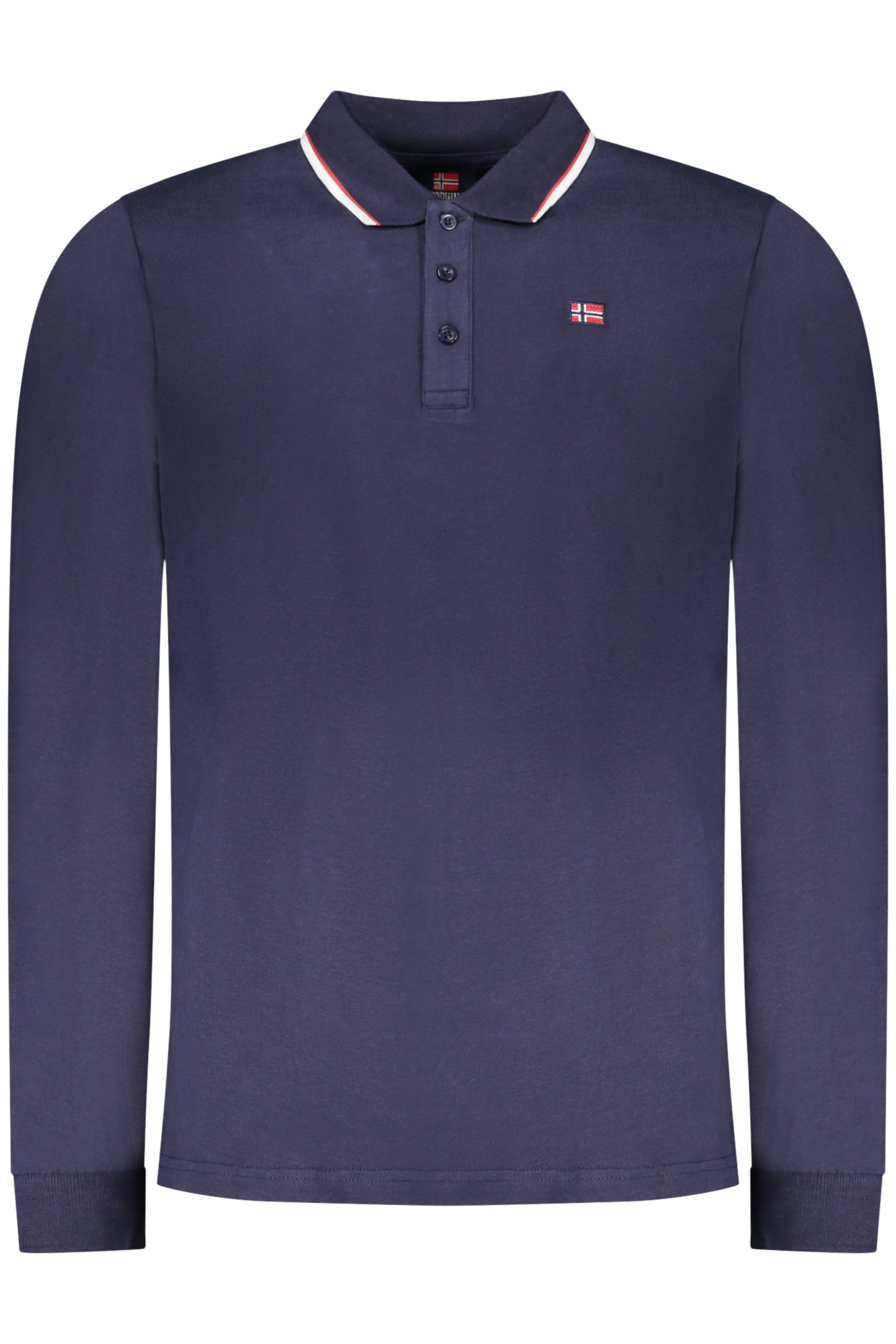 NORWAY 1963 POLO MANICHE LUNGHE UOMO BLU