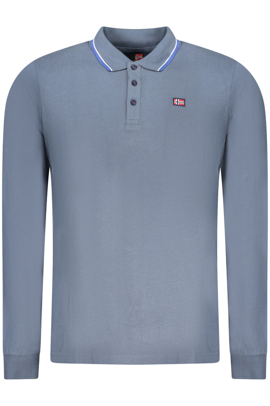 NORWAY 1963 POLO MANICHE LUNGHE UOMO BLU