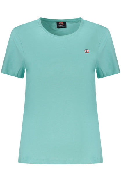 NORWAY 1963 T-SHIRT MANICHE CORTE DONNA AZZURRO