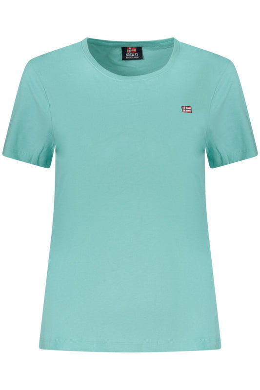 NORWAY 1963 T-SHIRT MANICHE CORTE DONNA AZZURRO