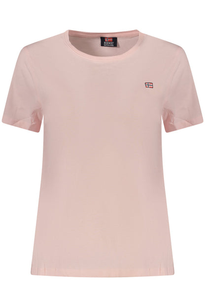 NORWAY 1963 T-SHIRT MANICHE CORTE DONNA ROSA