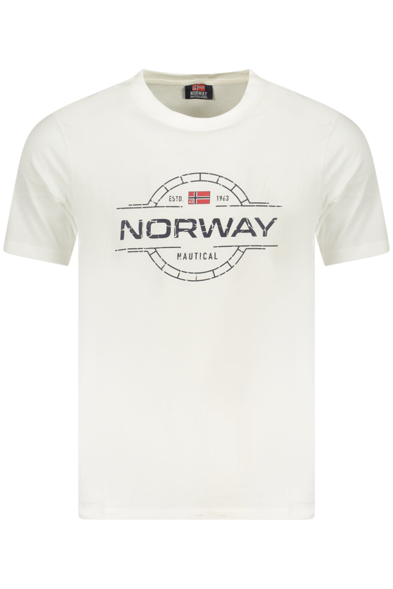 NORWAY 1963 T-SHIRT MANICHE CORTE UOMO BIANCO