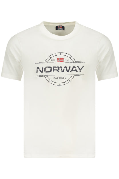 NORWAY 1963 T-SHIRT MANICHE CORTE UOMO BIANCO