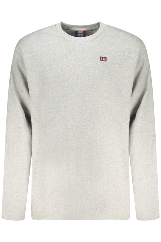 NORWAY 1963 T-SHIRT MANICHE LUNGHE UOMO GRIGIO