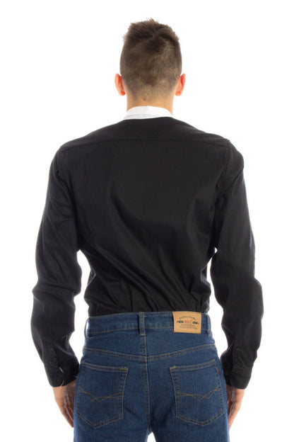 PAPETE CAMICIA MANICHE LUNGHE UOMO NERO