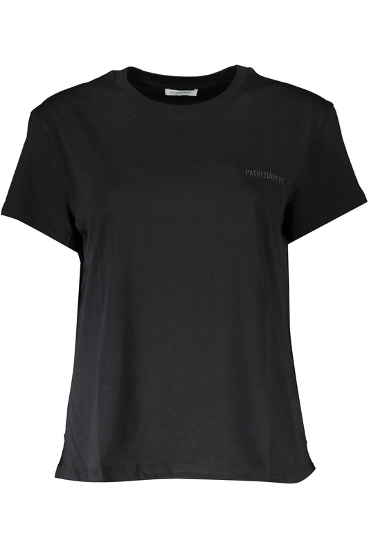 PATRIZIA PEPE T-SHIRT MANICHE CORTE DONNA NERO