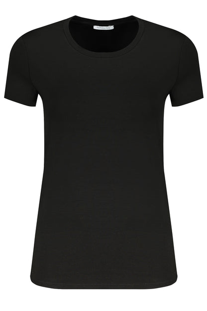 PATRIZIA PEPE T-SHIRT MANICHE CORTE DONNA NERO