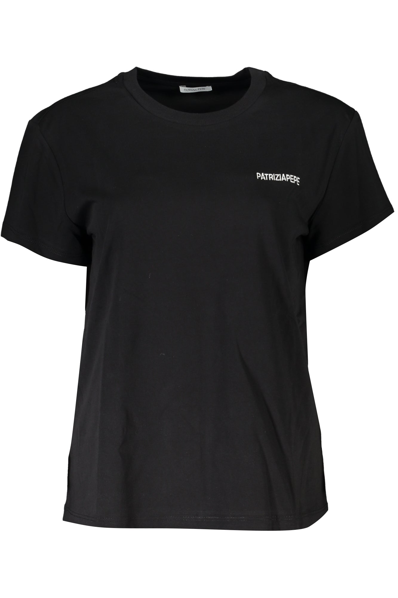 PATRIZIA PEPE T-SHIRT MANICHE CORTE DONNA NERO