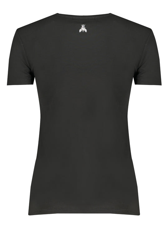 PATRIZIA PEPE T-SHIRT MANICHE CORTE DONNA NERO