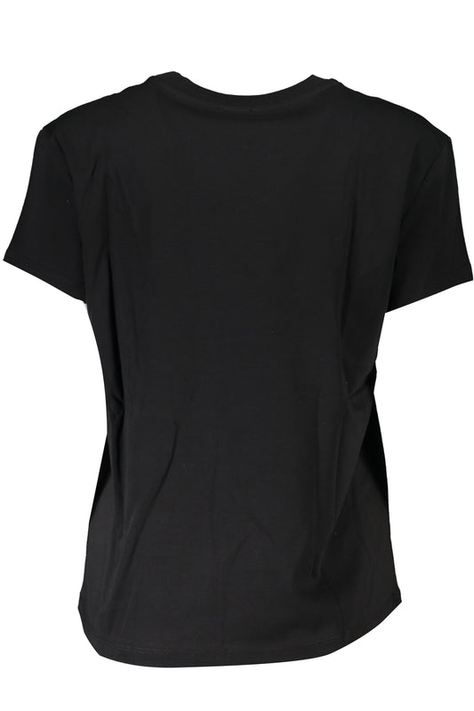 PATRIZIA PEPE T-SHIRT MANICHE CORTE DONNA NERO