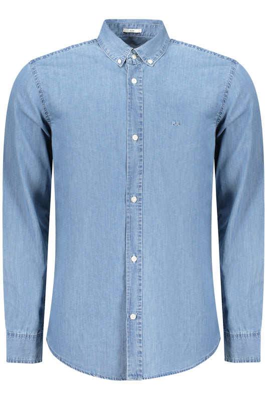 PEPE JEANS CAMICIA MANICHE LUNGHE UOMO AZZURRO