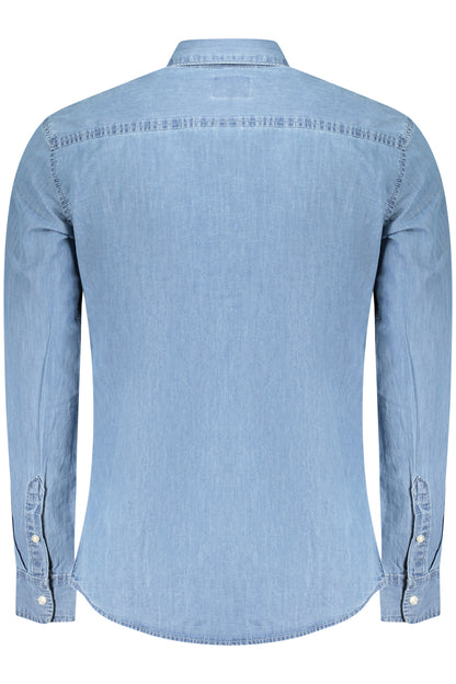 PEPE JEANS CAMICIA MANICHE LUNGHE UOMO AZZURRO