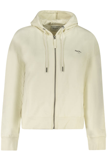 PEPE JEANS FELPA CON ZIP DONNA BIANCO