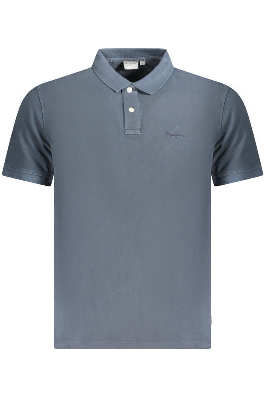 PEPE JEANS POLO MANICHE CORTE UOMO BLU