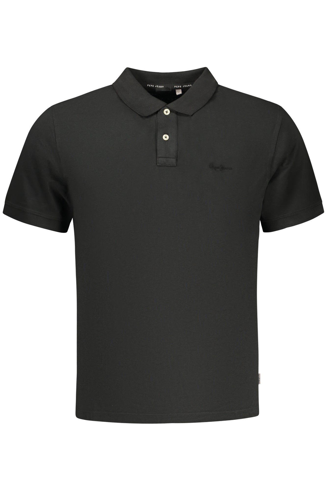 PEPE JEANS POLO MANICHE CORTE UOMO NERO