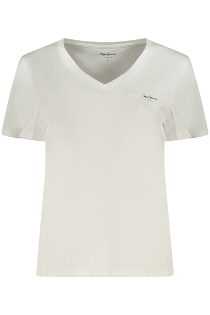 PEPE JEANS T-SHIRT MANICHE CORTE DONNA BIANCO