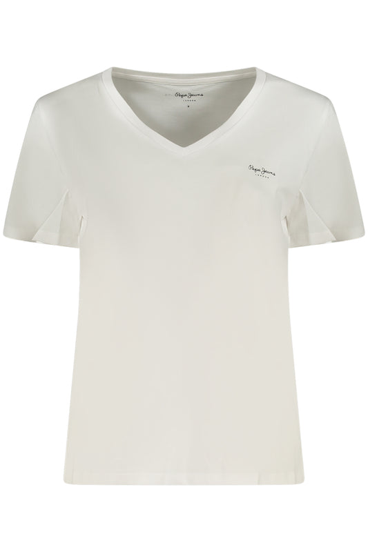 PEPE JEANS T-SHIRT MANICHE CORTE DONNA BIANCO