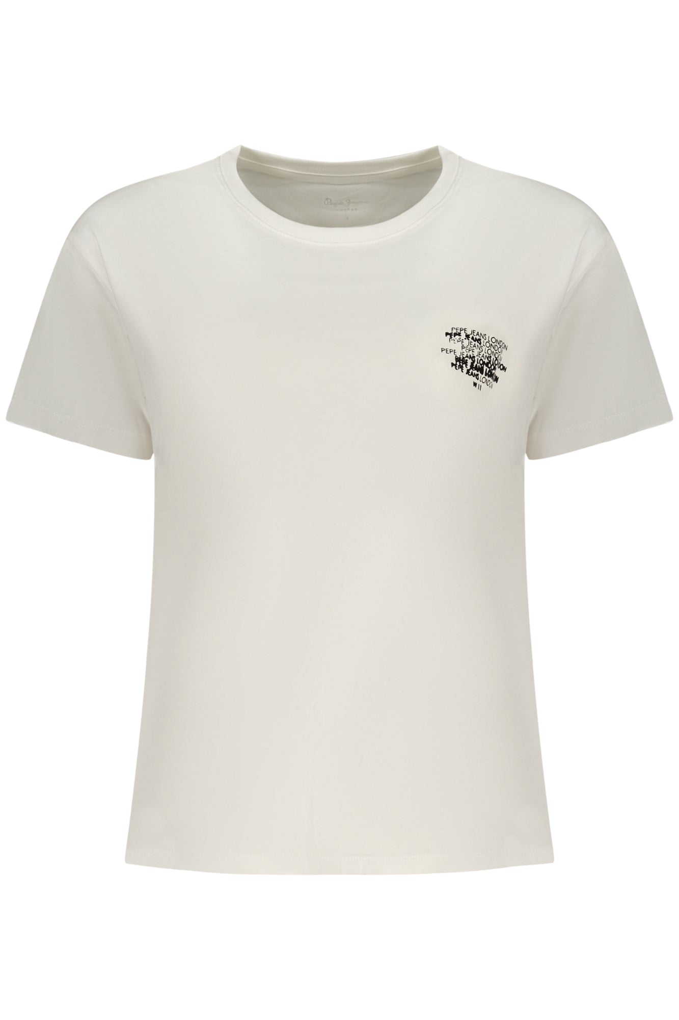 PEPE JEANS T-SHIRT MANICHE CORTE DONNA BIANCO