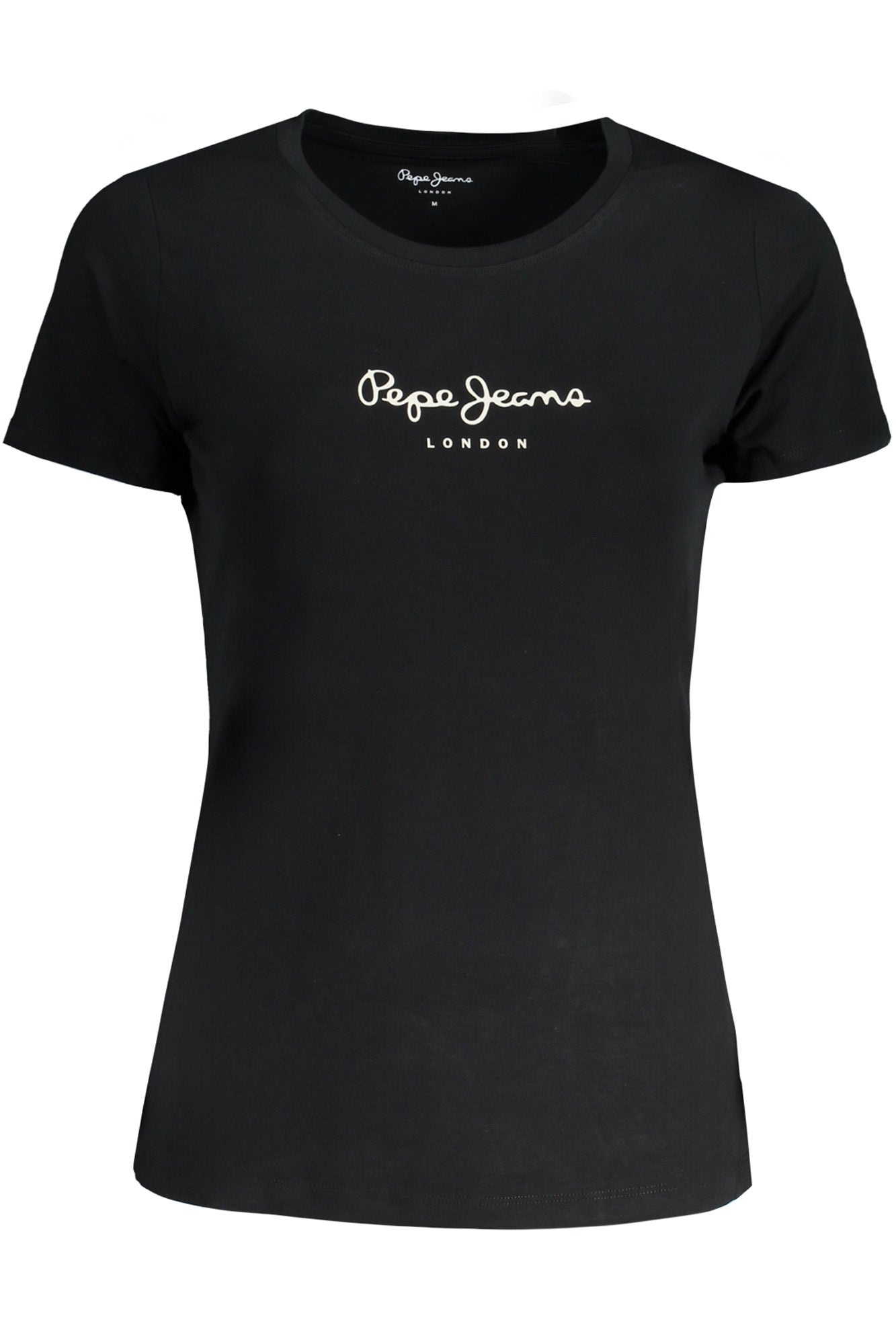 PEPE JEANS T-SHIRT MANICHE CORTE DONNA NERO