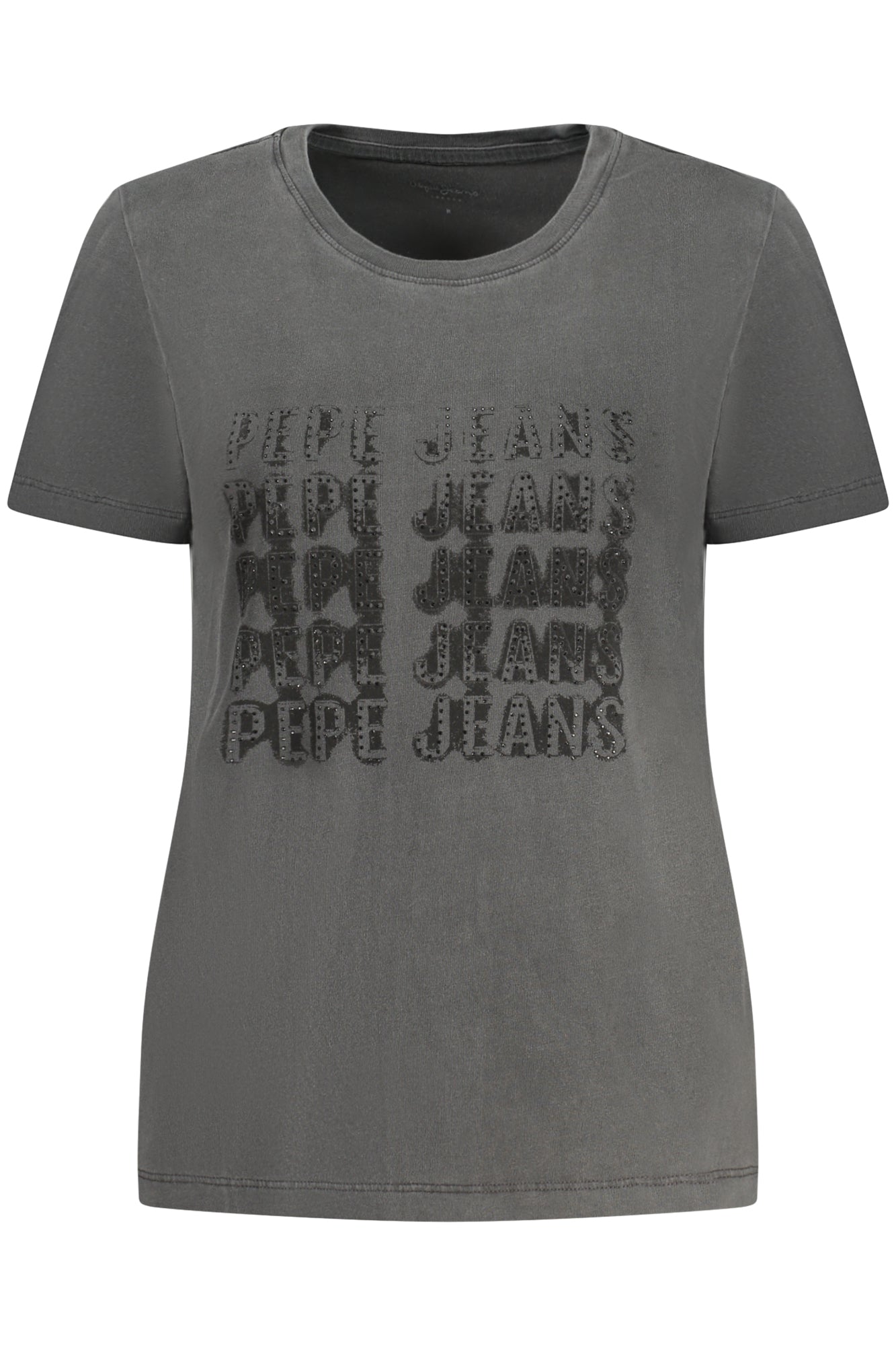 PEPE JEANS T-SHIRT MANICHE CORTE DONNA NERO