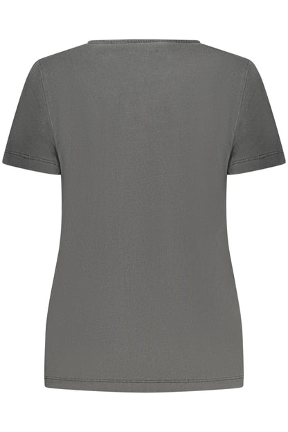 PEPE JEANS T-SHIRT MANICHE CORTE DONNA NERO