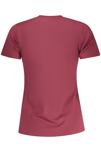 PEPE JEANS T-SHIRT MANICHE CORTE DONNA ROSSO