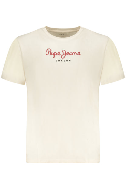PEPE JEANS T-SHIRT MANICHE CORTE UOMO BEIGE