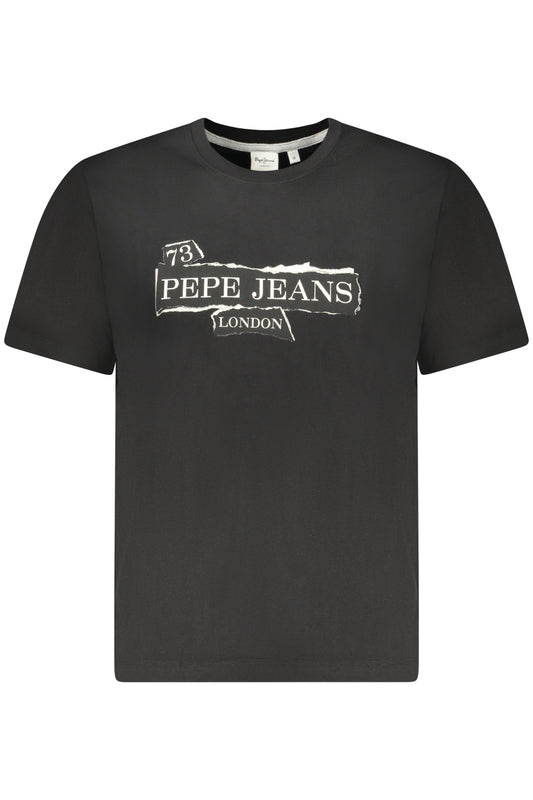 PEPE JEANS T-SHIRT MANICHE CORTE UOMO NERO