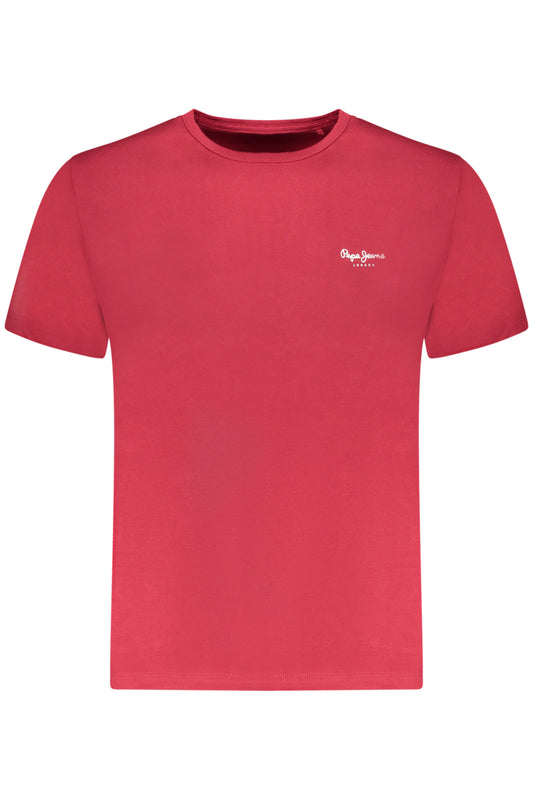 PEPE JEANS T-SHIRT MANICHE CORTE UOMO ROSSO
