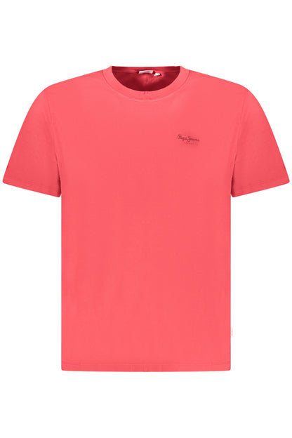 PEPE JEANS T-SHIRT MANICHE CORTE UOMO ROSSO