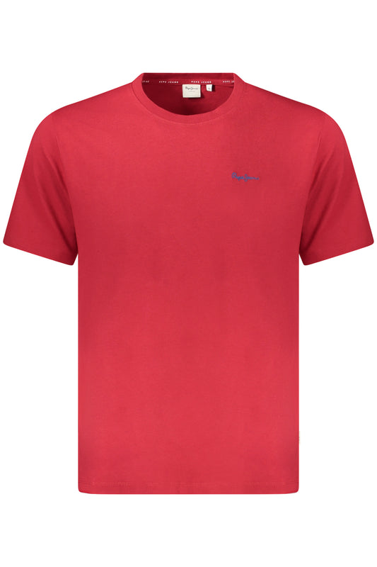 PEPE JEANS T-SHIRT MANICHE CORTE UOMO ROSSO