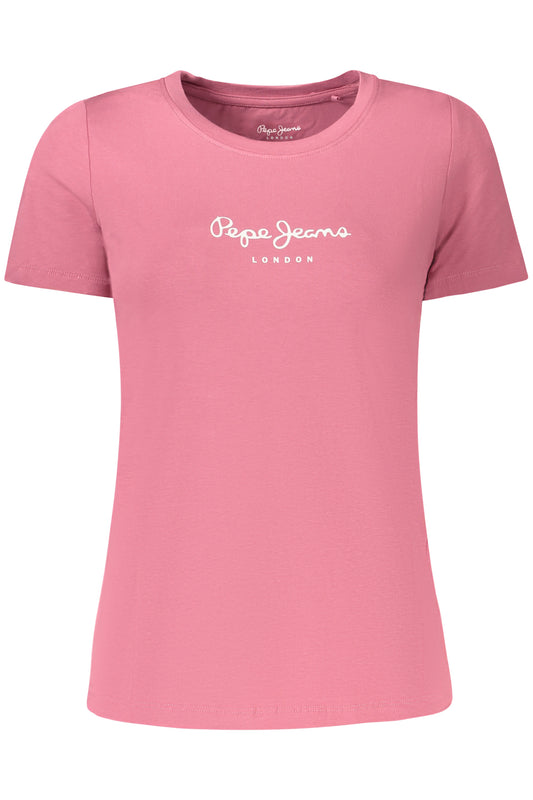PEPE JEANS T-SHIRT MANICHE LUNGHE DONNA ROSA
