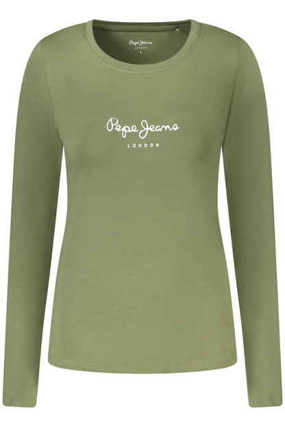 PEPE JEANS T-SHIRT MANICHE LUNGHE DONNA VERDE