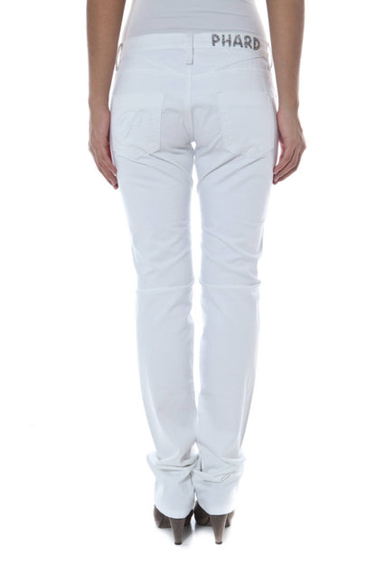 PHARD PANTALONE DONNA BIANCO
